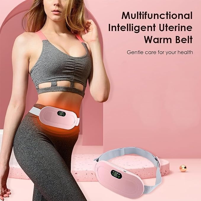 Heated belt worn around the waist