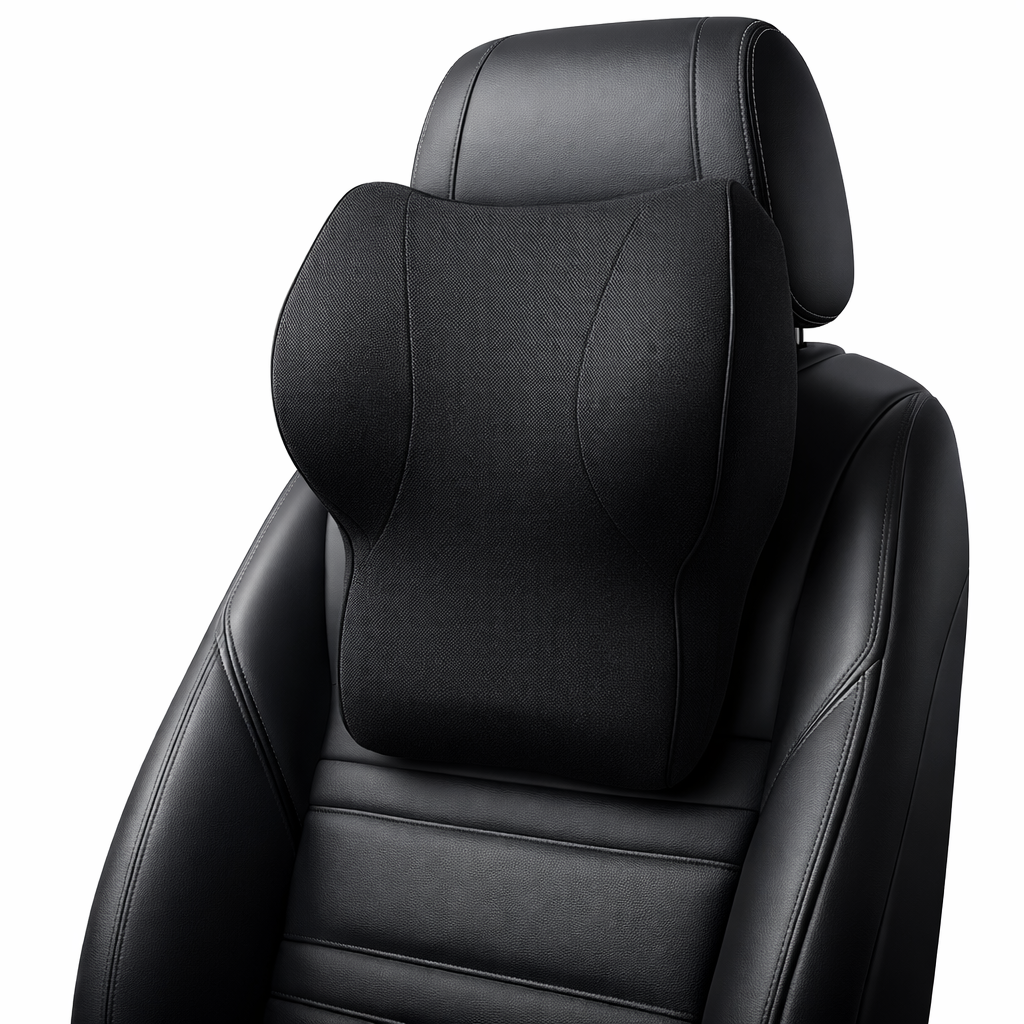 PU leather car cushion with adjustable strap