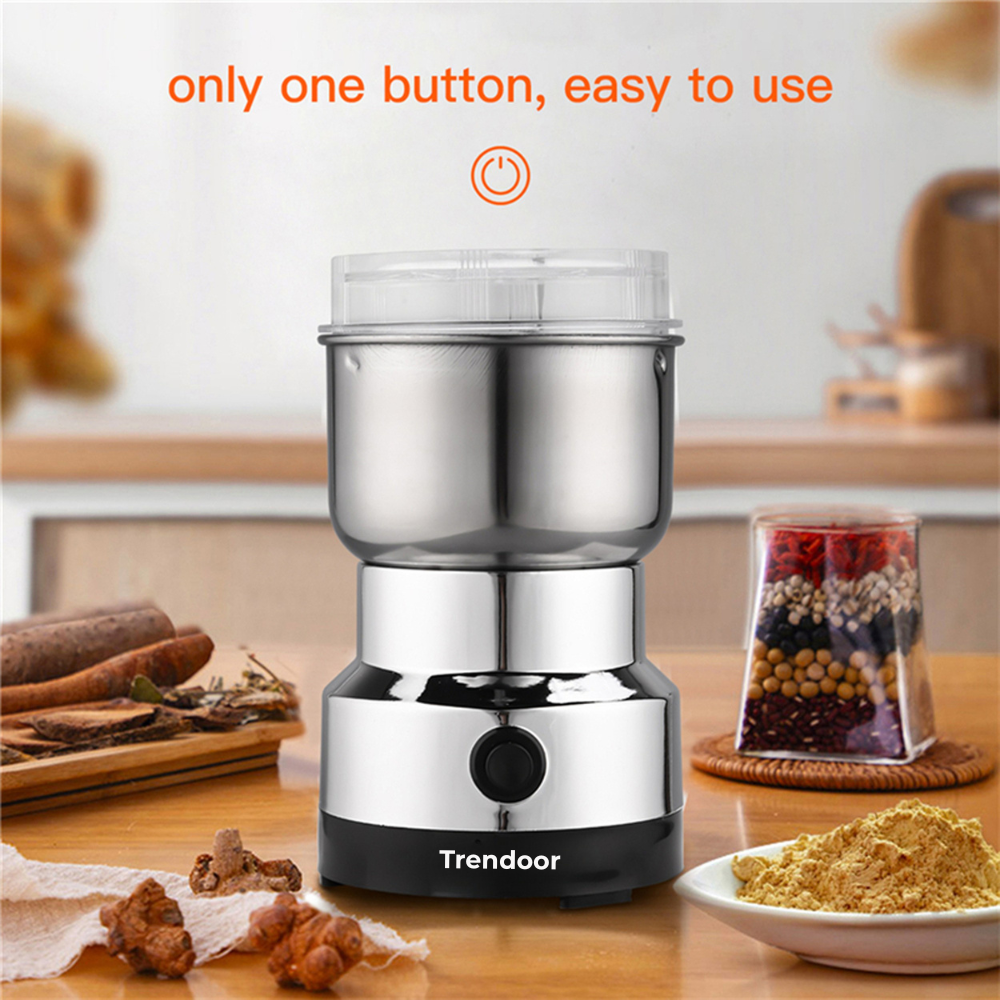 Multi Purpose Electric Coffee and Spice Grinder with Stainless Steel Body