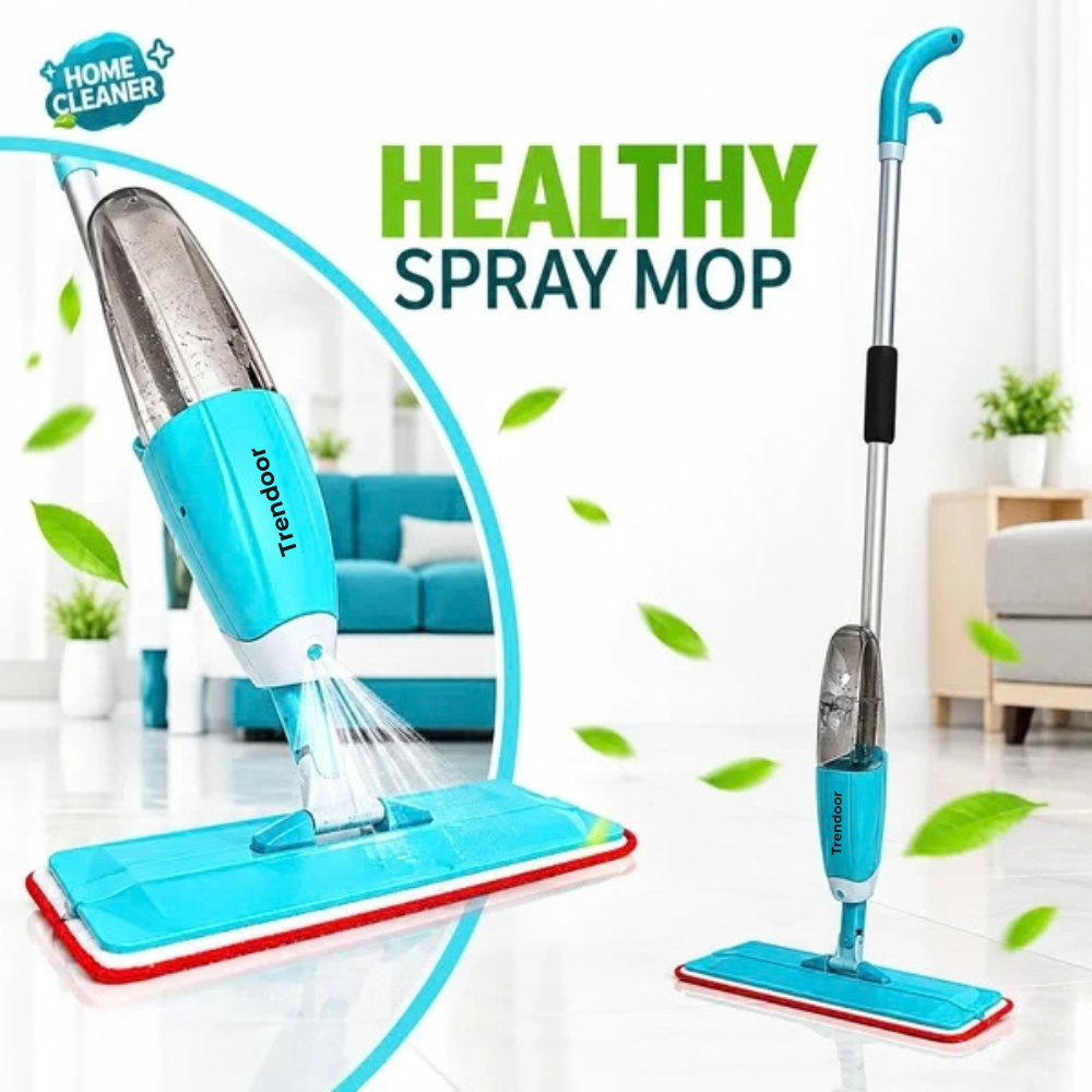 Spray Mop with Refillable Bottle, Microfiber Pad and 360° Swivel Head