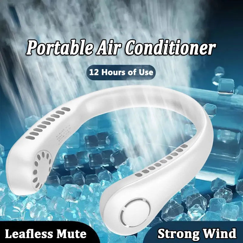 Mini hanging neck fan colour options