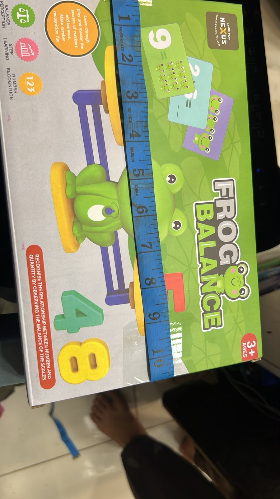 Frog balance math counting toy for early number learning