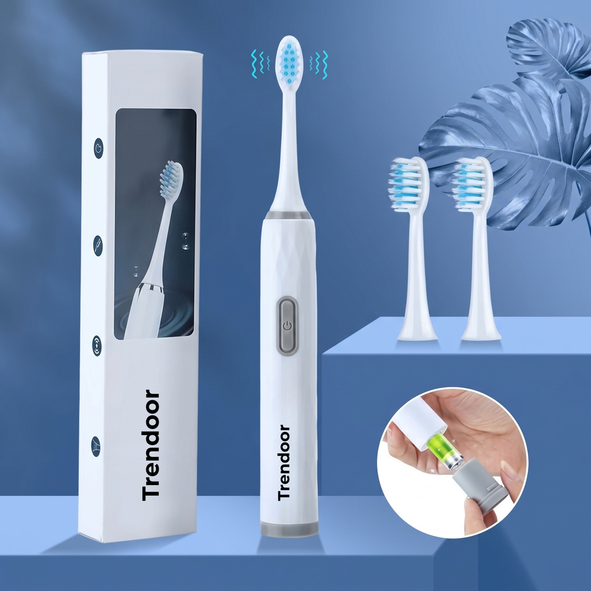 X-3 Sonic Electric Toothbrush with Extra Brush Heads
