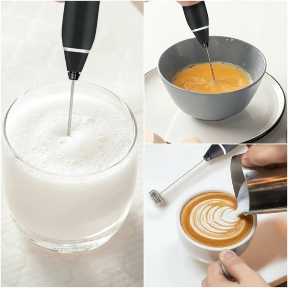 Rechargeable 3-Speed Coffee Frother and Egg Beater