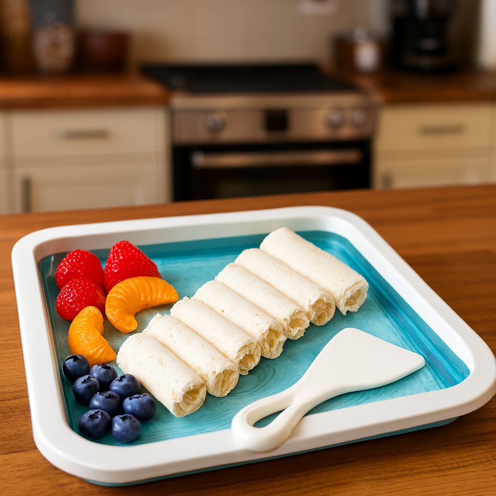 Ice cream roll pan non-stick surface