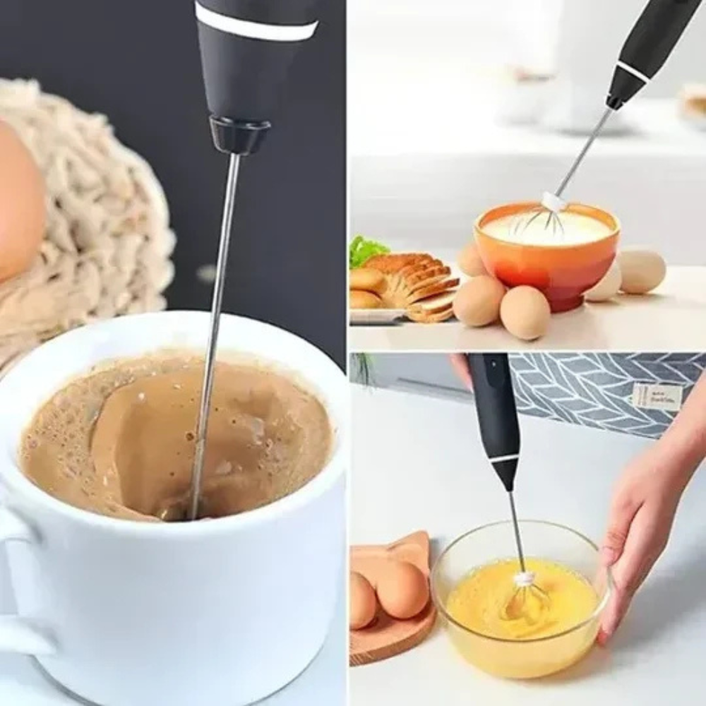 Rechargeable 3-Speed Coffee Frother and Egg Beater