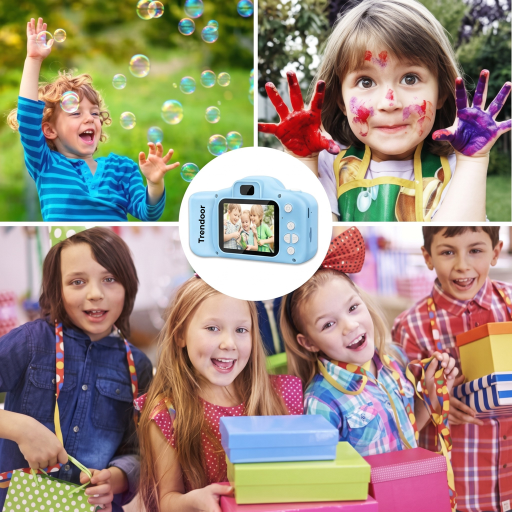 Kids Digital Camera with 12MP Photos, 1080P Video and Games