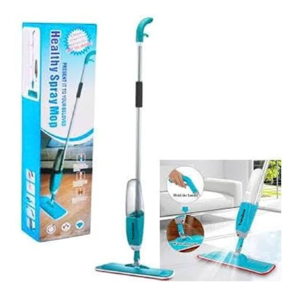 Spray Mop with Refillable Bottle, Microfiber Pad and 360° Swivel Head