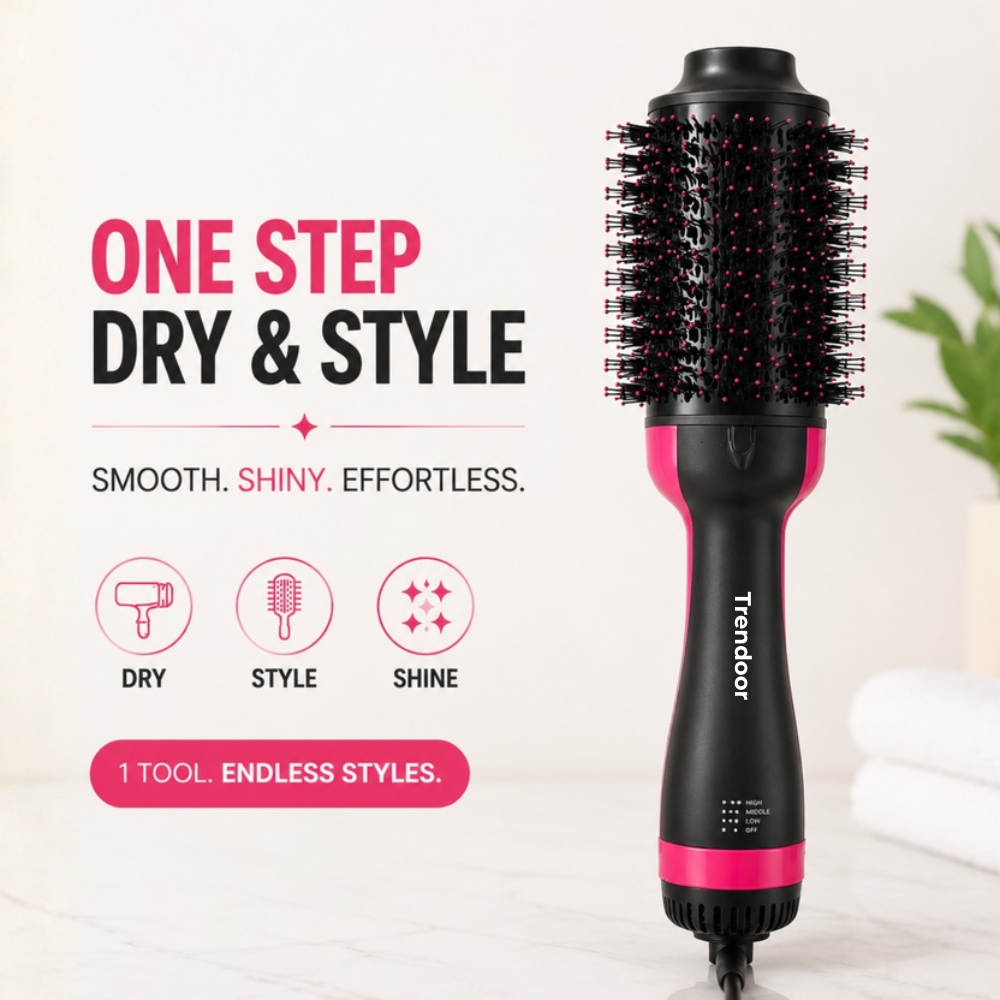 One Step Hair Dryer and Volumizer Brush with Ionic Technology