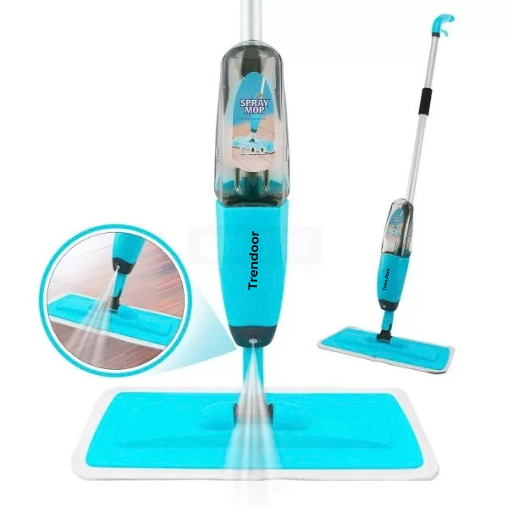 Spray Mop with Refillable Bottle, Microfiber Pad and 360° Swivel Head