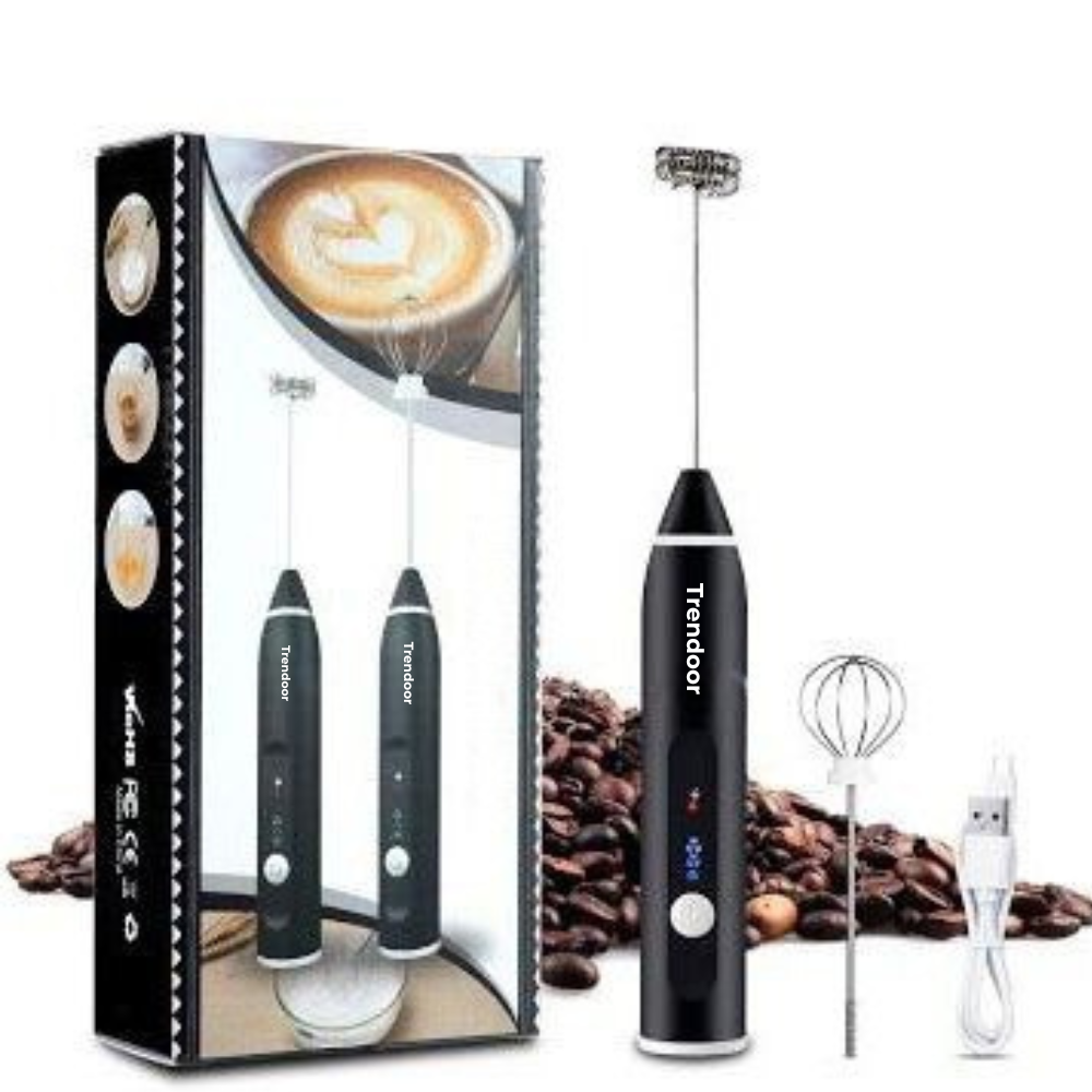 Rechargeable 3-Speed Coffee Frother and Egg Beater