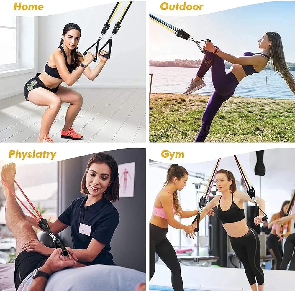 Resistance bands set with carry bag
