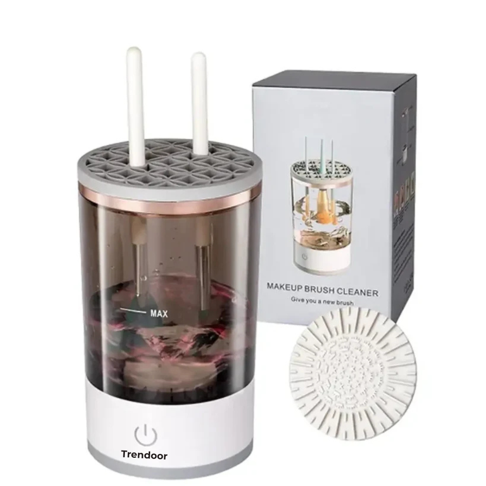 Electric Makeup Brush Cleaner with Drying Rack and Stand