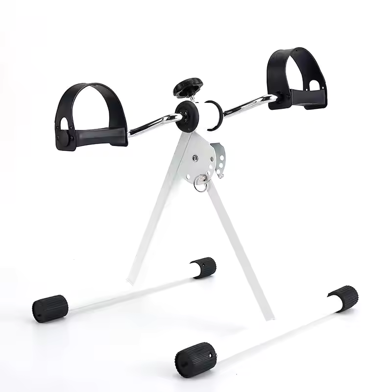 Pedal exerciser with adjustable resistance knob