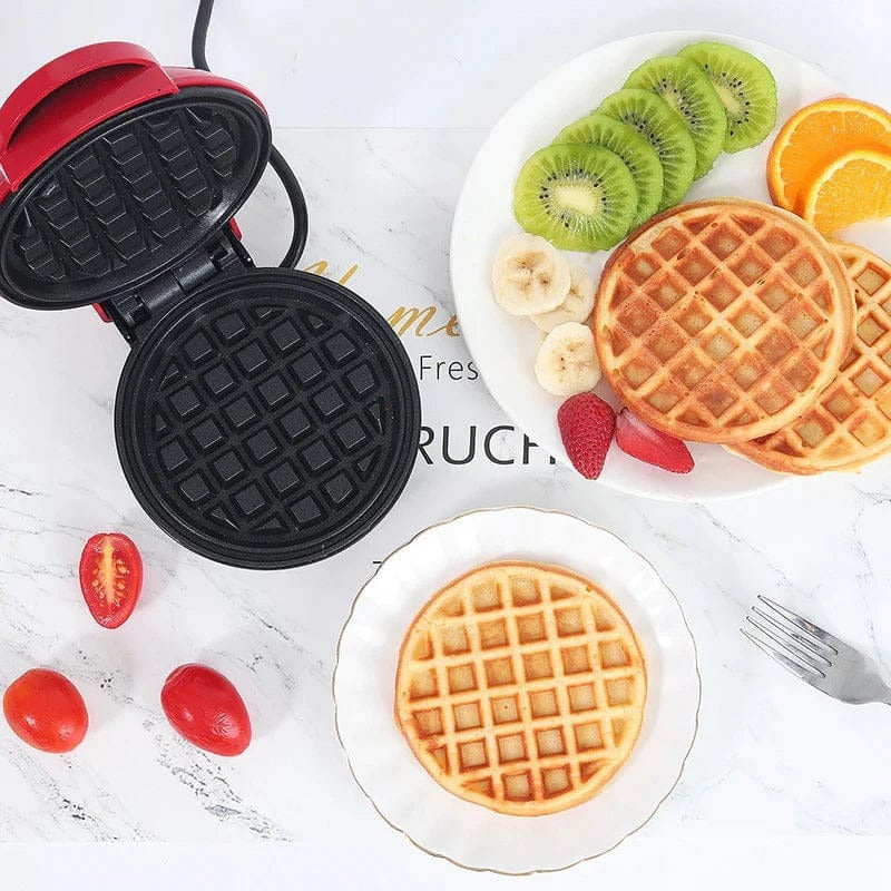 Non-stick waffle plates close up
