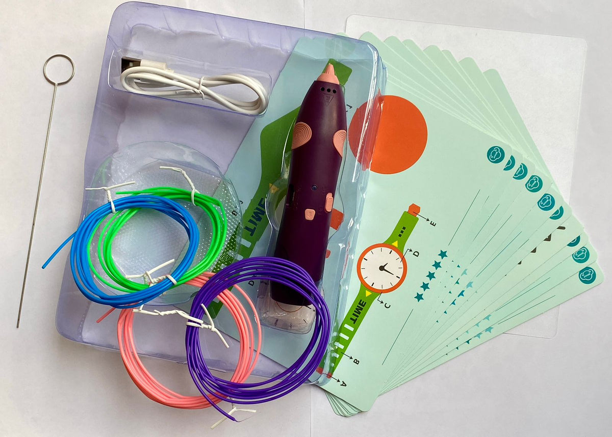 3D printing pen set contents