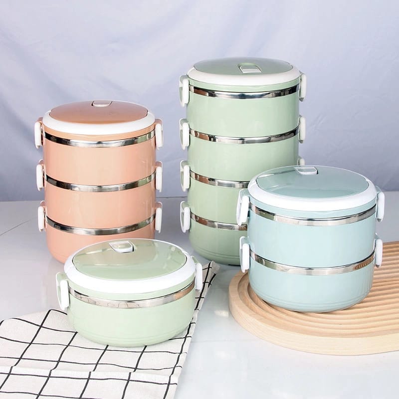 Multi-layer stainless steel insulated leakproof lunch box