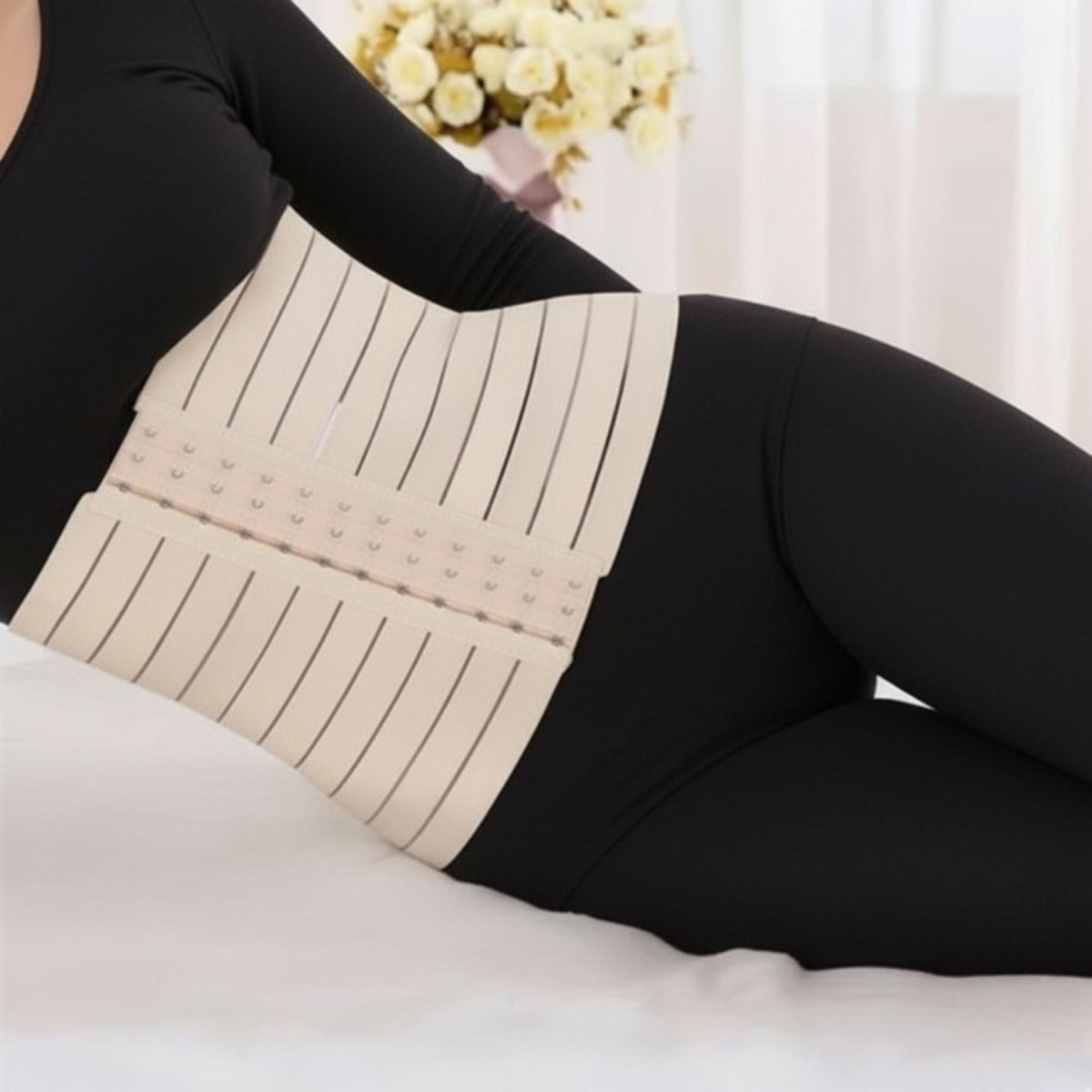 Belly Shaper Waist Trimmer Belt with Hook Closure for Women and Men