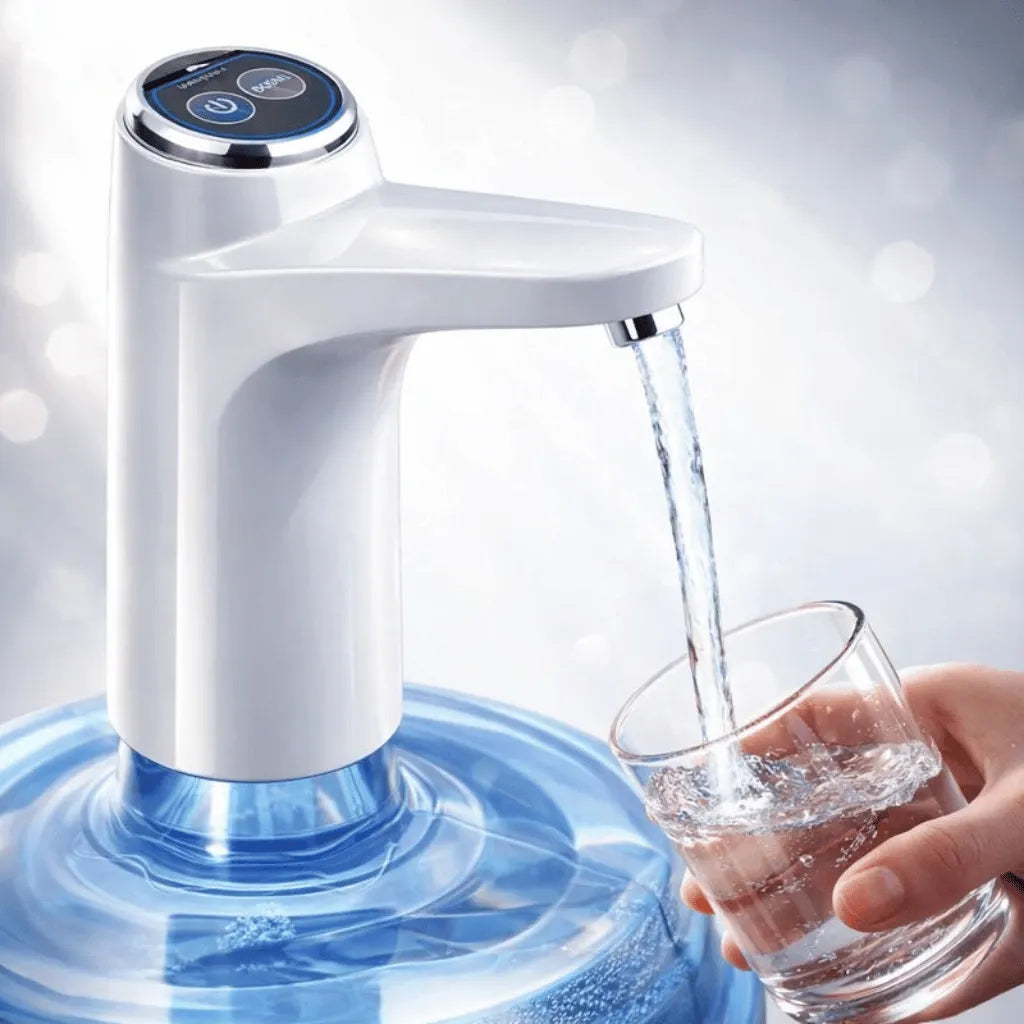 Water pump in use