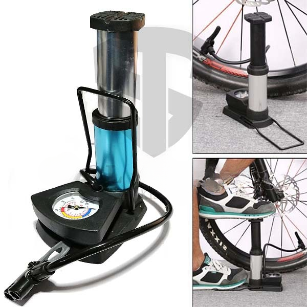 Foot Air Pump with Pressure Gauge for Car, Bike, Cycle and Balls