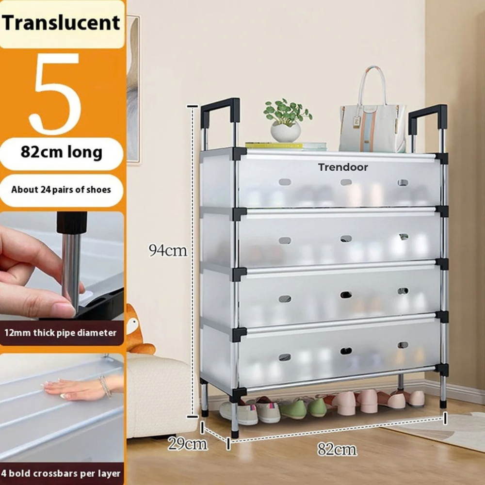 5 layer shoe rack dimensions 82 x 29 x 94 cm