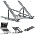 Adjustable Laptop Stand – Foldable Aluminium Stand with Carry Pouch