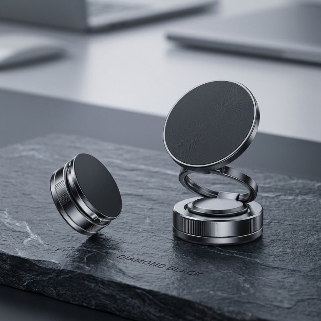 Magnetic Vacuum Suction Car Phone Holder with 360° Rotation
