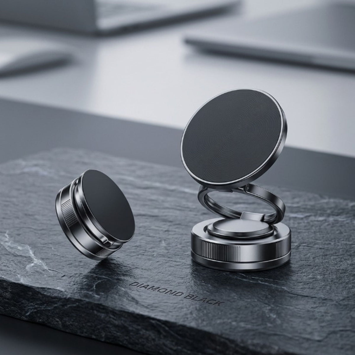 Magnetic Vacuum Suction Car Phone Holder with 360° Rotation