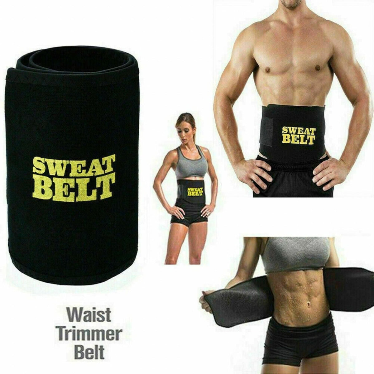 Men's Waist Trainer Sweat Belt for Abdominal Support and Workouts