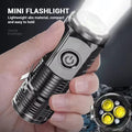 Mini 3 LED Flashlight Torch with Pocket Clip