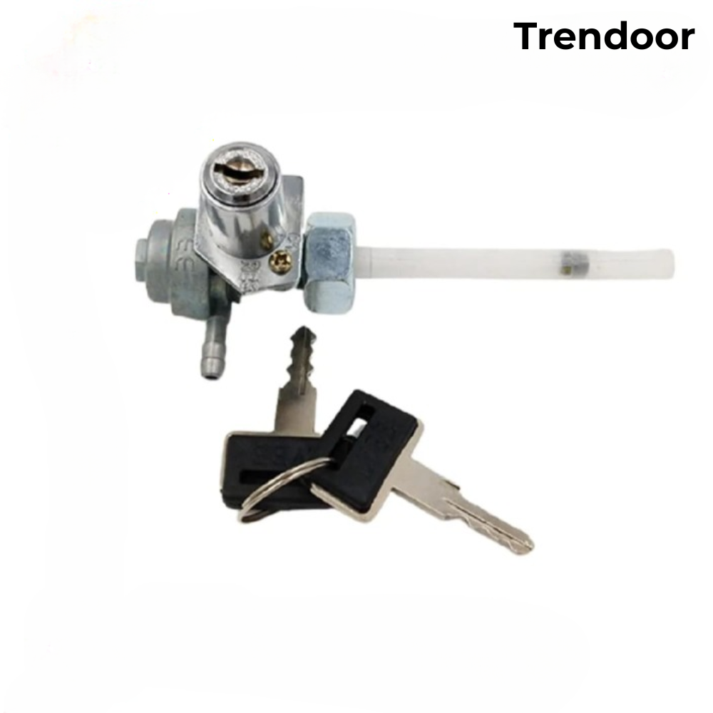 Motorcycle Fuel Tap with Key Lock and Reserve for 70cc & 125cc