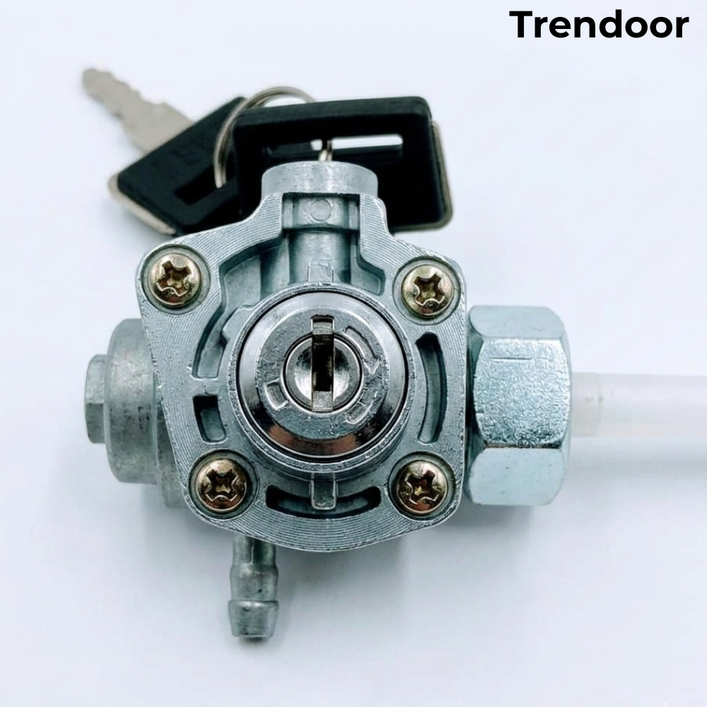 Motorcycle Fuel Tap with Key Lock and Reserve for 70cc & 125cc