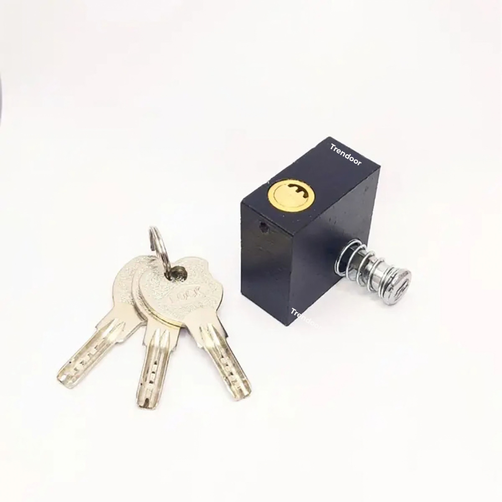 Heavy-Duty Motorcycle Side Lock with 3 Keys, No Welding Needed