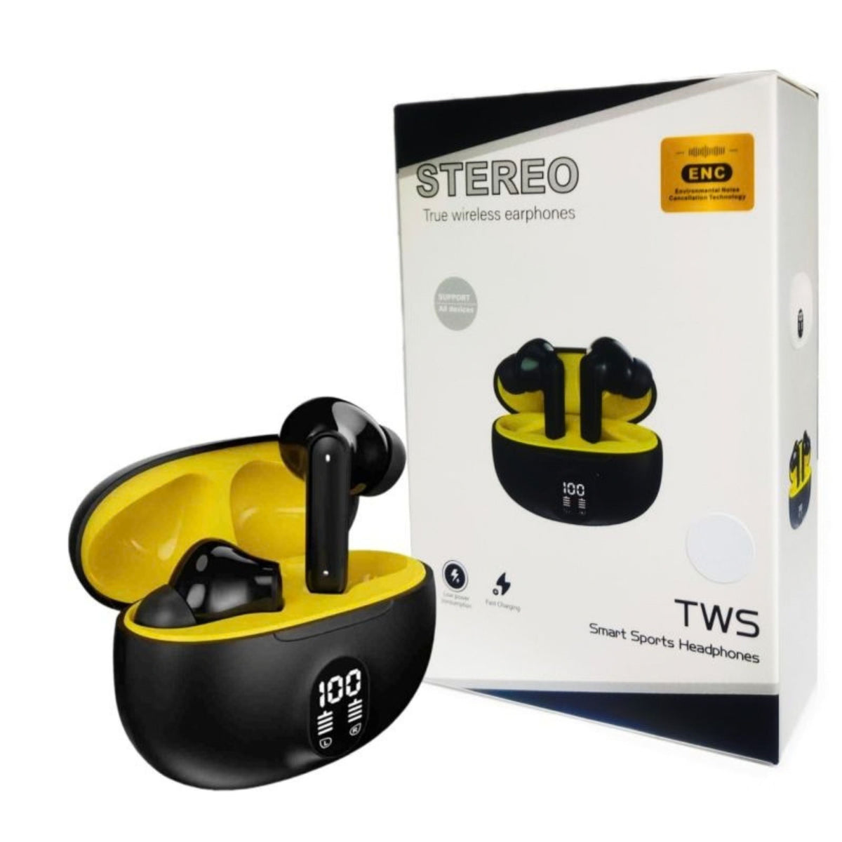 Pro 3rd Gen Wireless Earbuds with Digital Battery Display Case
