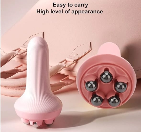Handheld 5-Ball Roller Massager for Neck, Back, Legs and Feet