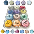 3D Shimmer Highlighter Palette with 12 Shades for Radiant Glow