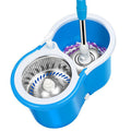 360° Spin Mop and Bucket Set with Steel Spinner and Microfiber Head