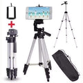 Adjustable Tripod Stand for Mobile and Camera with Phone Clip and Bag