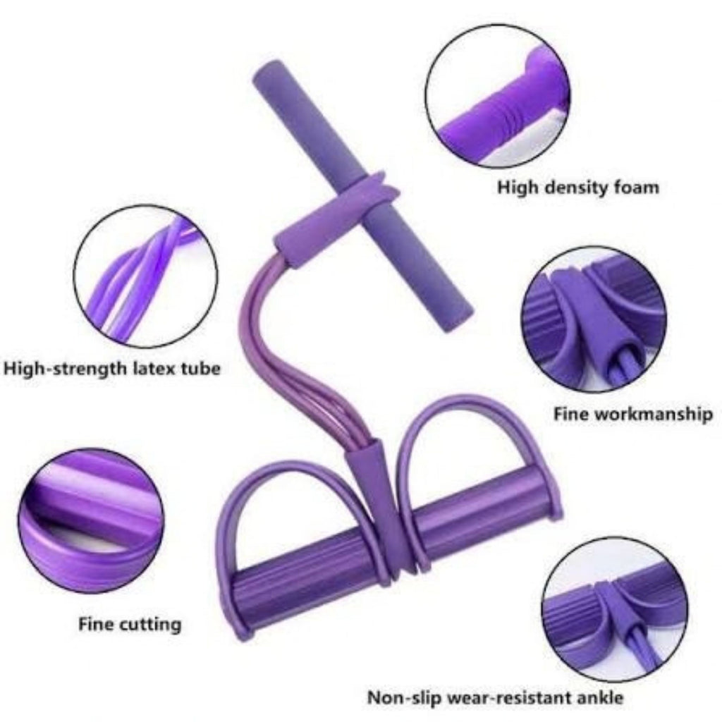 Tummy Trimmer Pull Rope Resistance Band for Abs and Home Workout