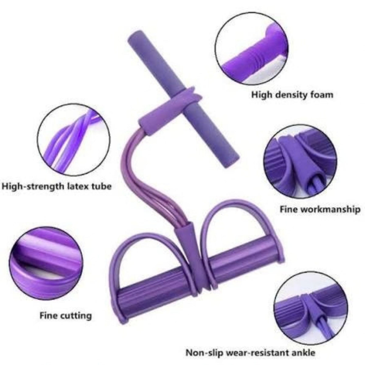 Tummy Trimmer Pull Rope Resistance Band for Abs and Home Workout