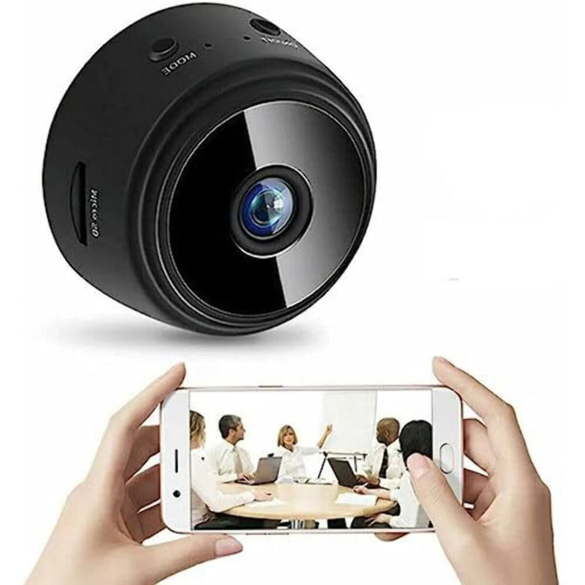 Mini WiFi Home Security Camera 1080P with Night Vision and App View