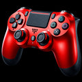 Wireless Gaming Controller with Touch Panel and Dual Vibration, Red