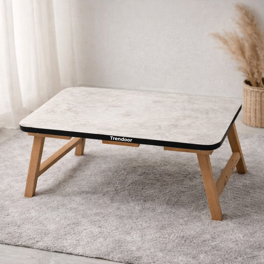 Wooden Folding Table and Lap Desk for Study, Reading and Laptop