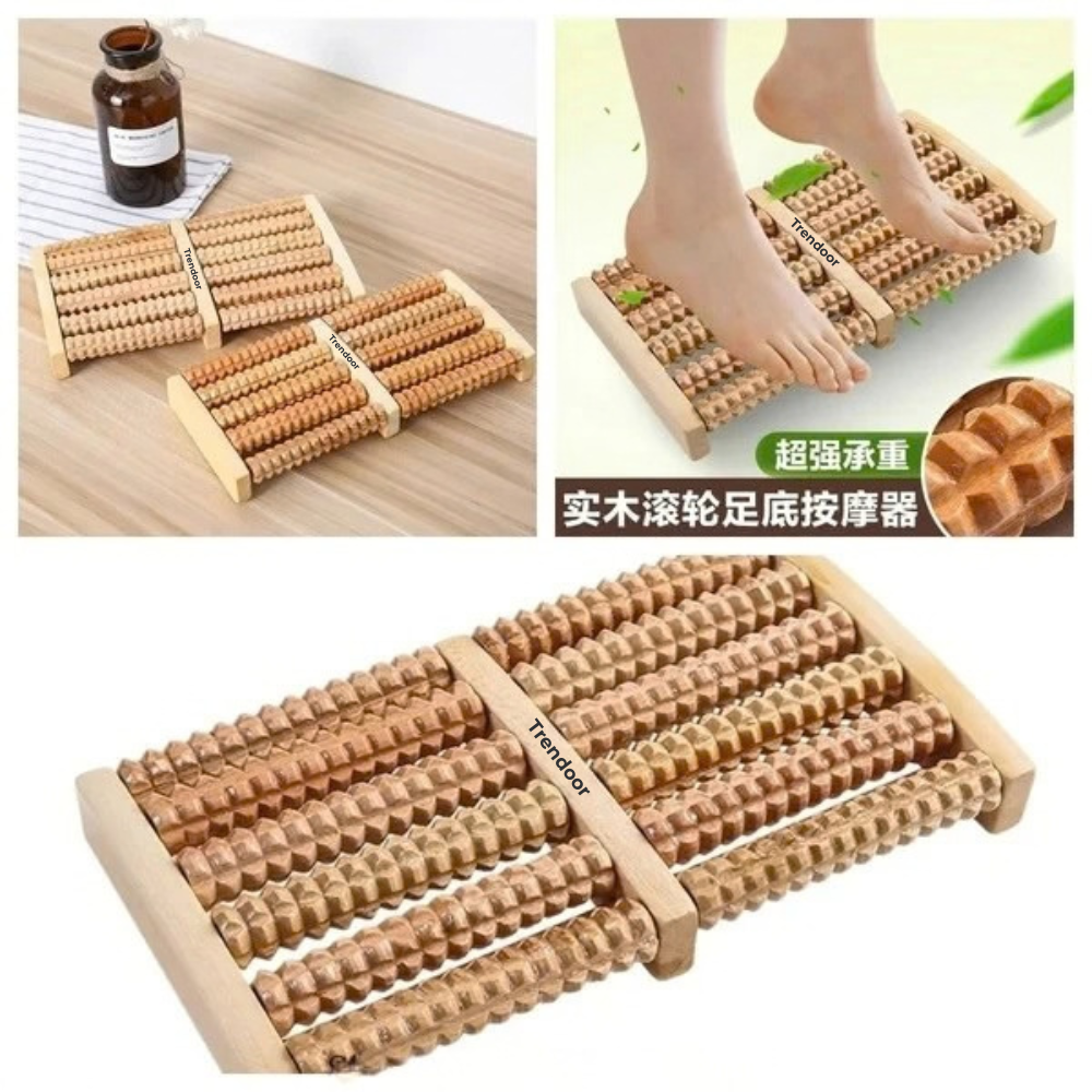 Wooden Foot Massager Roller – Foot Relaxation and Stress Relief