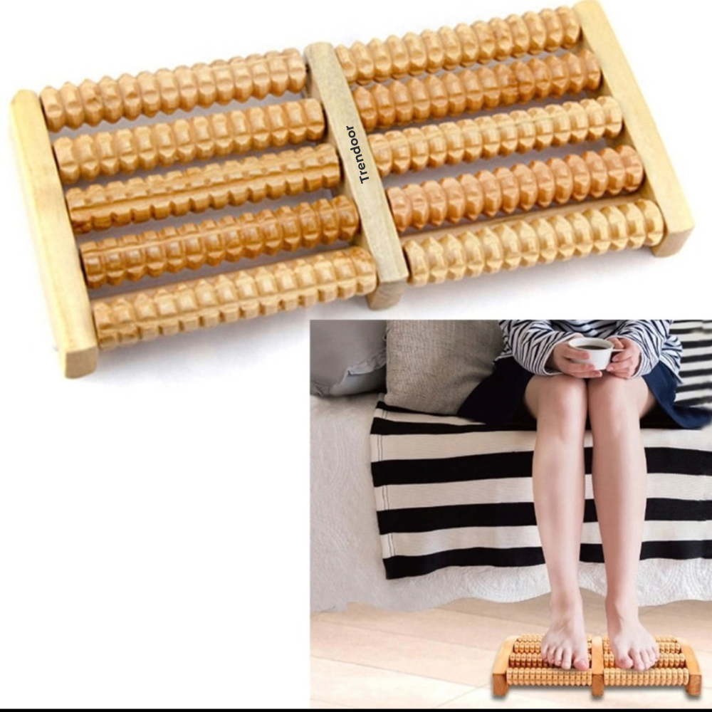 Wooden Foot Massager Roller – Foot Relaxation and Stress Relief