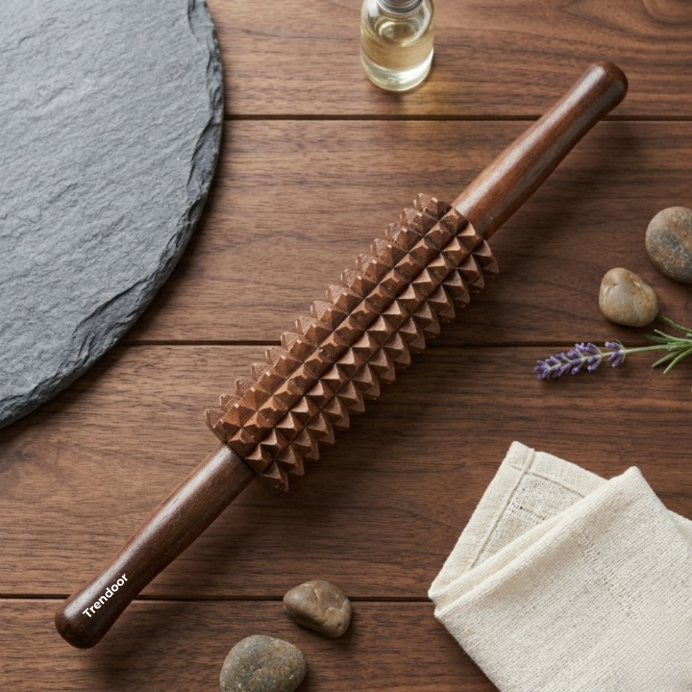 Wooden Leg Massage Roller for Thighs and Calves